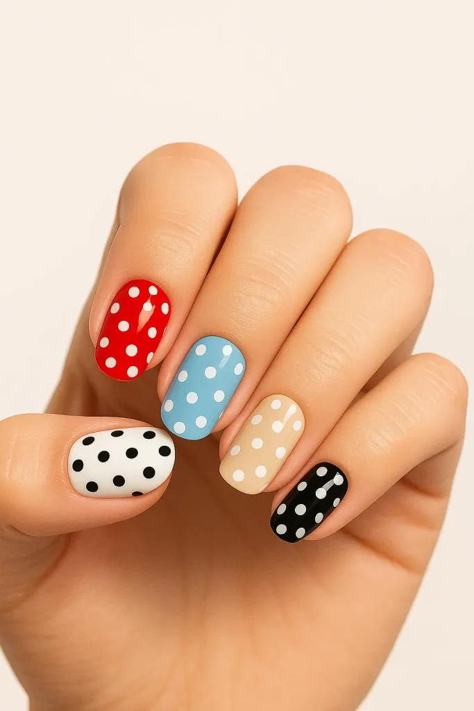 15 polka dot nail ideas