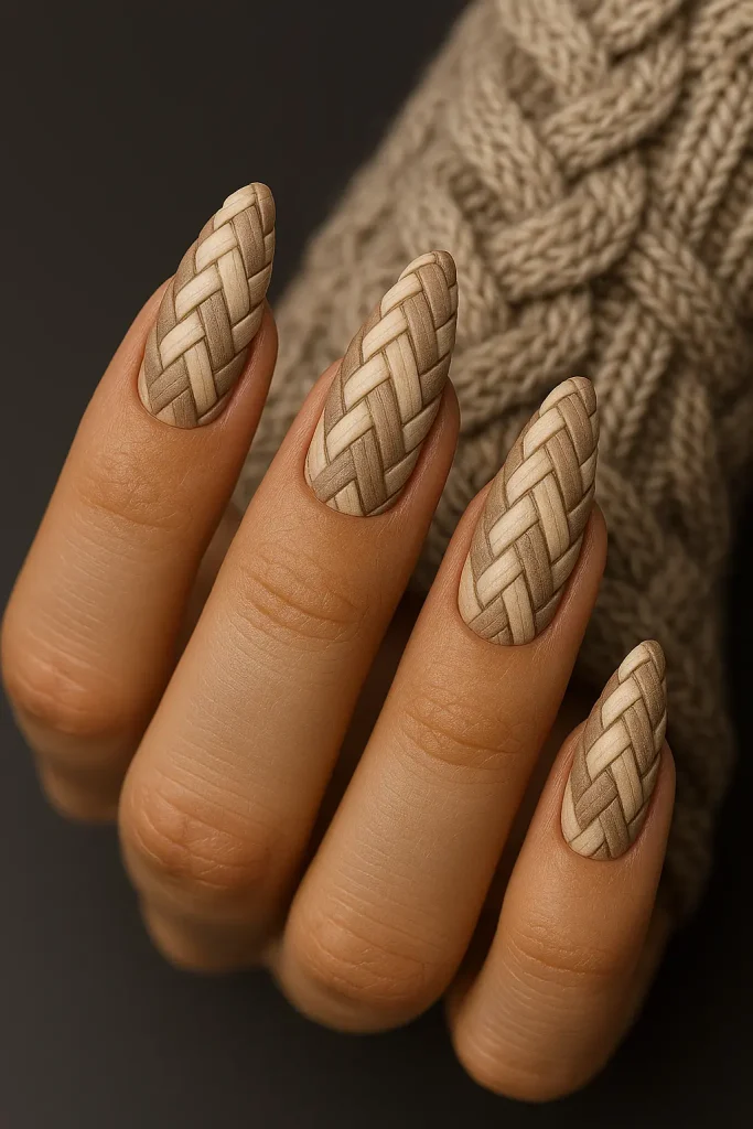 Braided Pattern Nails