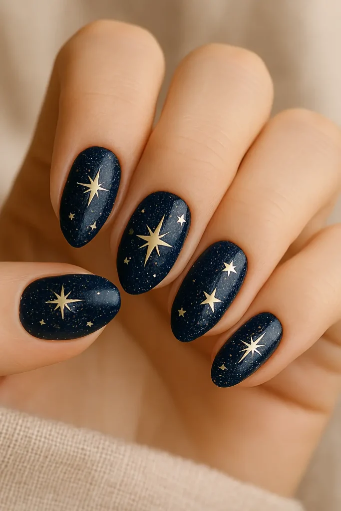 Starry Night Nails