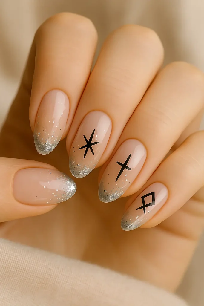 Subtle Glitter Accents