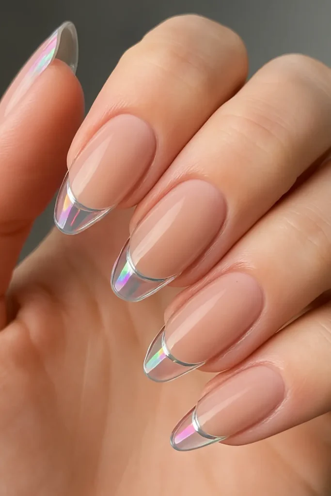11 stunning glass french manicures