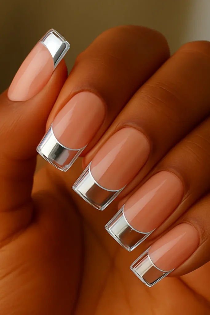 Chrome Glass Manicure