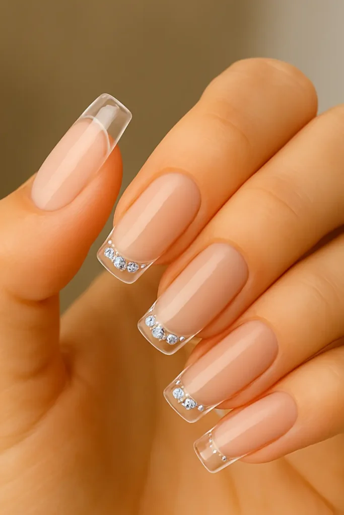 Glass French with Rhinestones