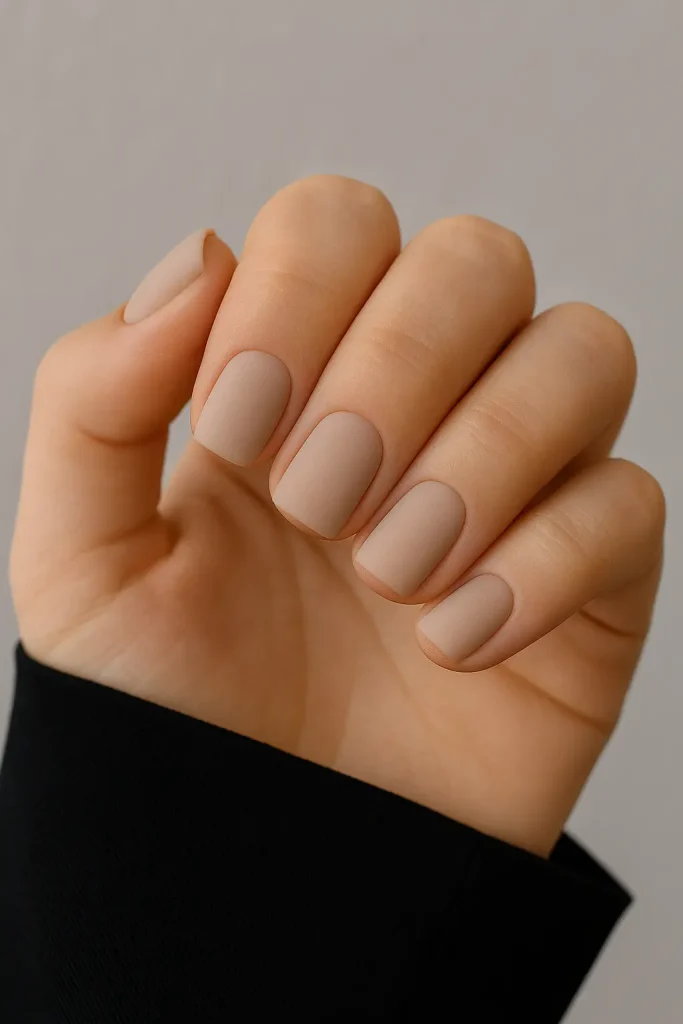 Matte Acrylic Short Nail Designs