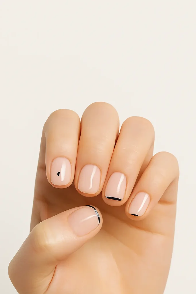 Minimalist Acrylic Short Nail Designs