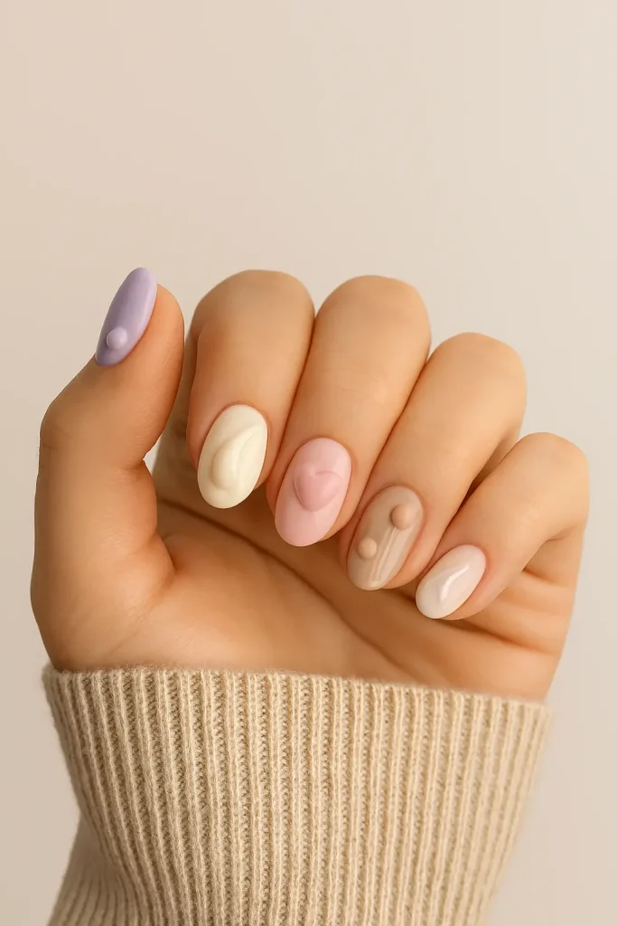 simple 3d nail designs