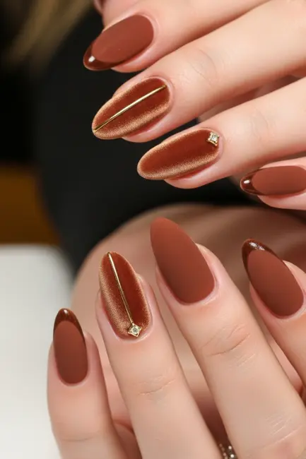 Celebrity Inspiration for Velvet Almond Nails