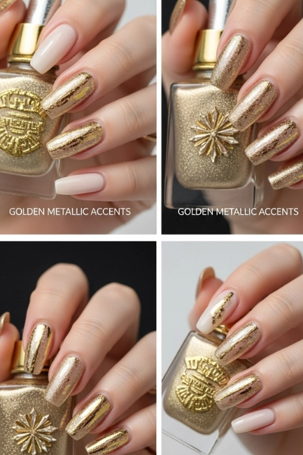 Golden Metallic Accents