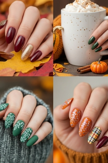 Short Almond Fall Nails for Comfort