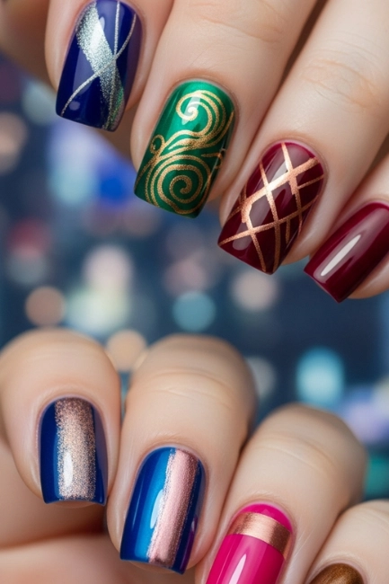 Dual-Tone Metallic Art