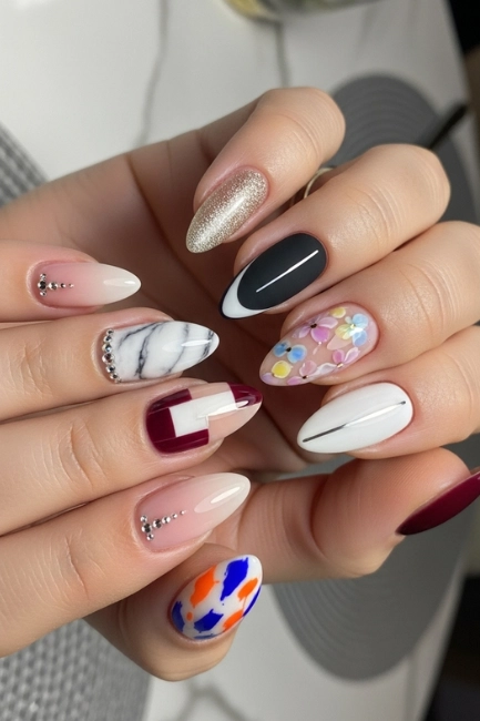almond shaped nails