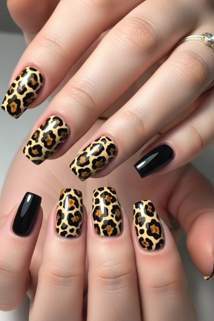 3D Animal Print Nail Designs