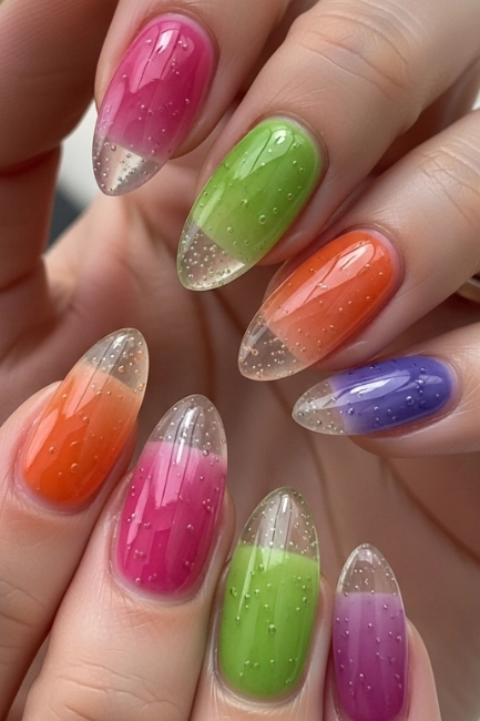 Glossy Jelly Nails