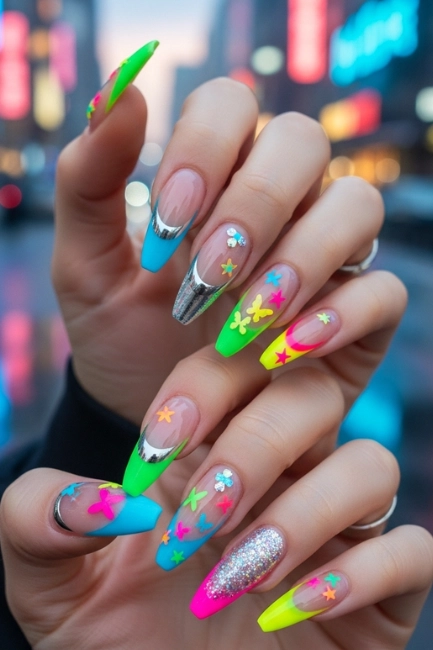 Y2K Rainbow Tips