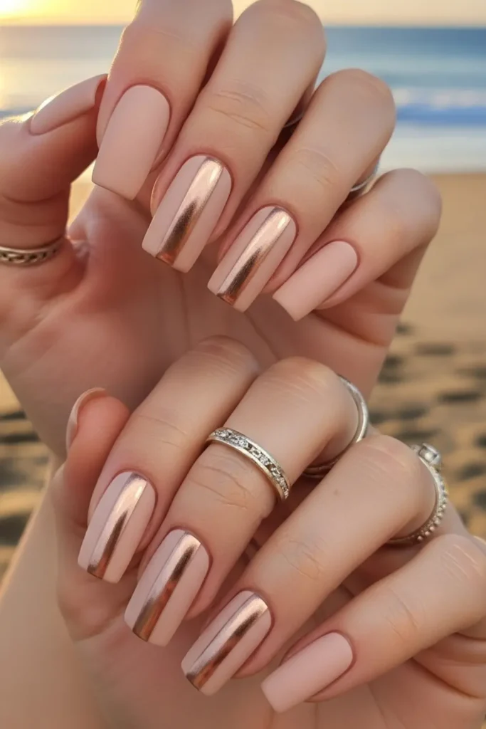 Matte Nude Metallic Combo
