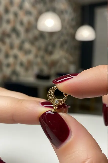 Press and Hold the Charm in Place