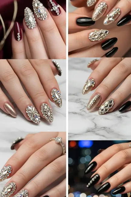 3D Swarovski Crystal Nails