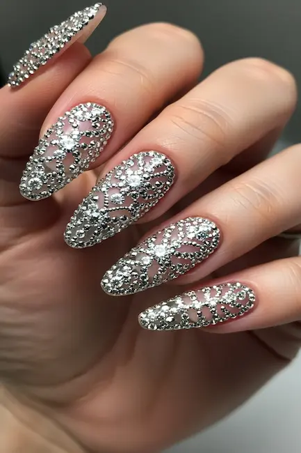 Diamond-Studded Nails