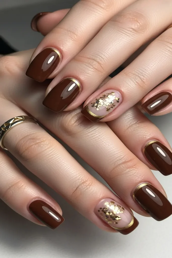 fall almond nails