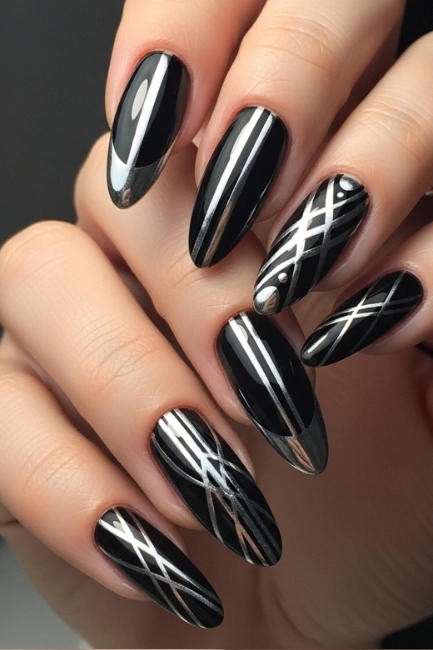 Black with Chrome Accents