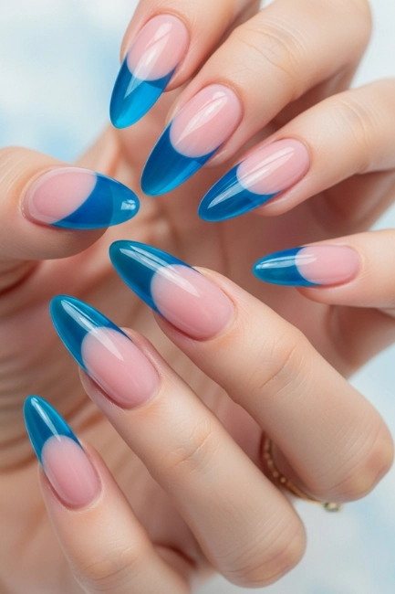 Jelly Blue French Tips