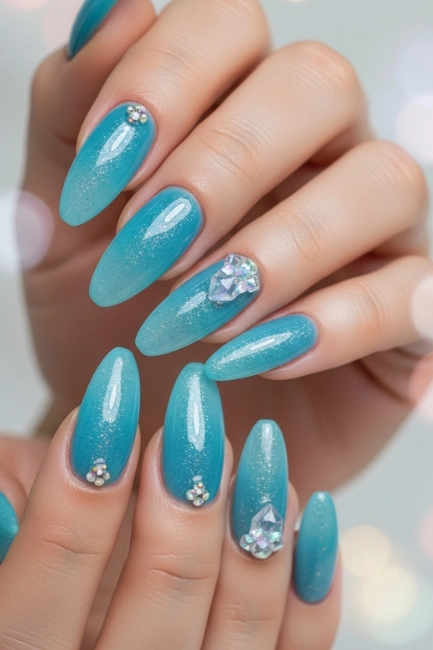 jelly baby blue nails