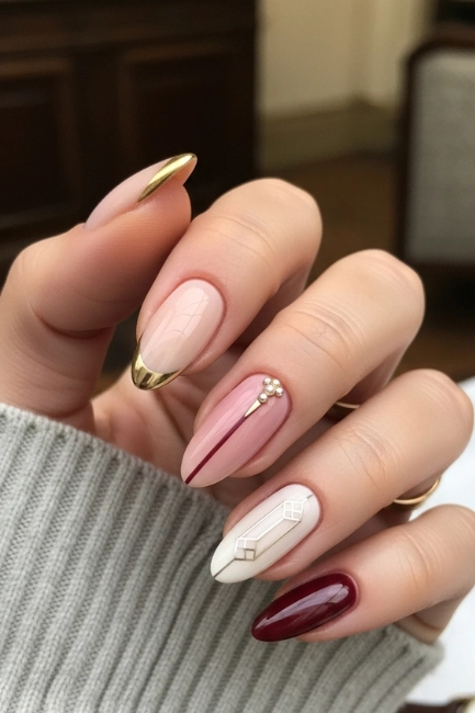 old money almond nail