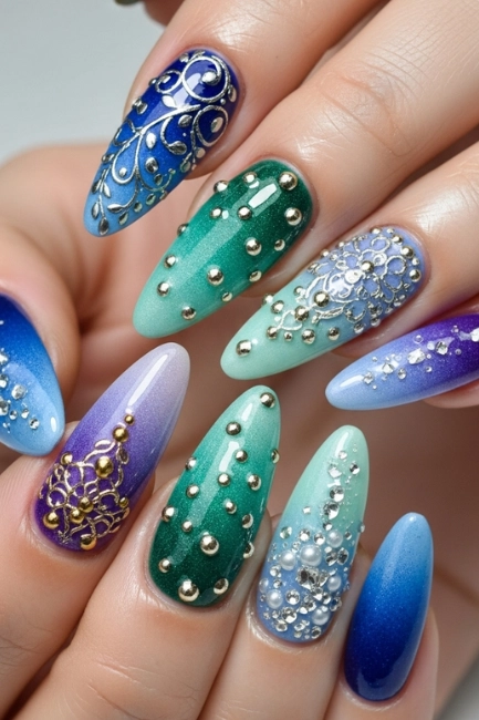 Ombre with Raised Accents