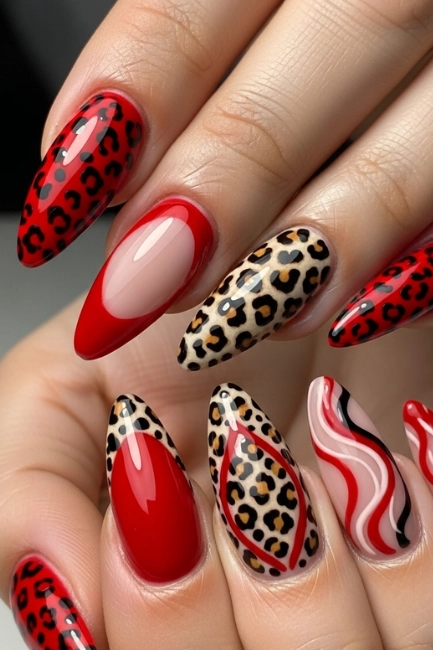 Red and Leopard Combo