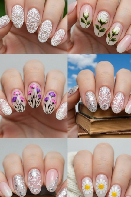 Floral-Inspired Gel Details