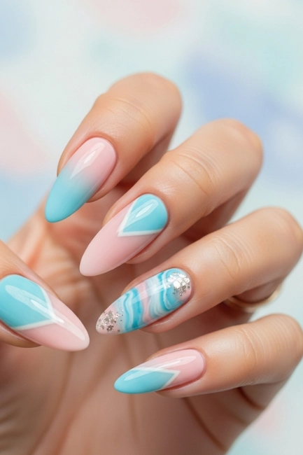 Baby Blue and Blush Duos for a Dreamy Look