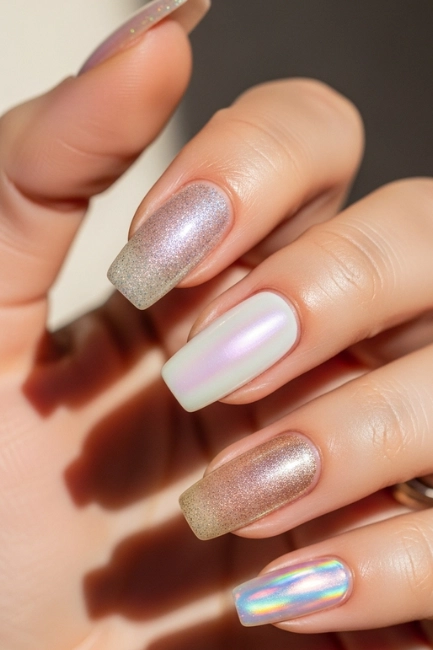 Shimmery Finishes for Subtle Glam