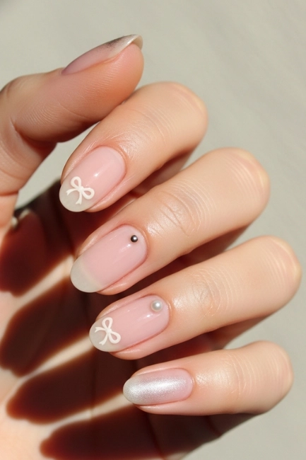 Minimal Coquette Nails for a Clean Look