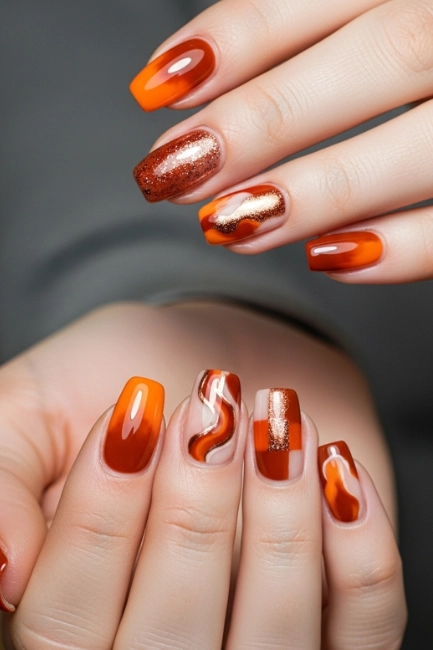 Burnt Orange & Rust