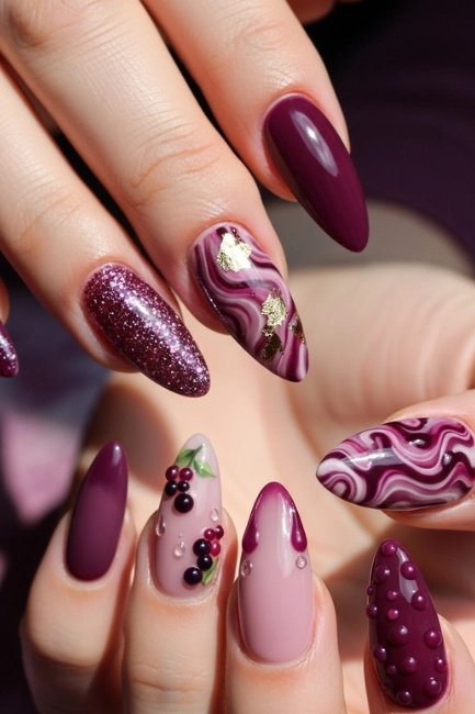 Jammy Plum & Mauve Berry