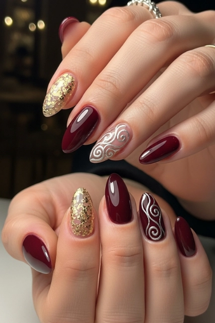 Burgundy Wine Elegance