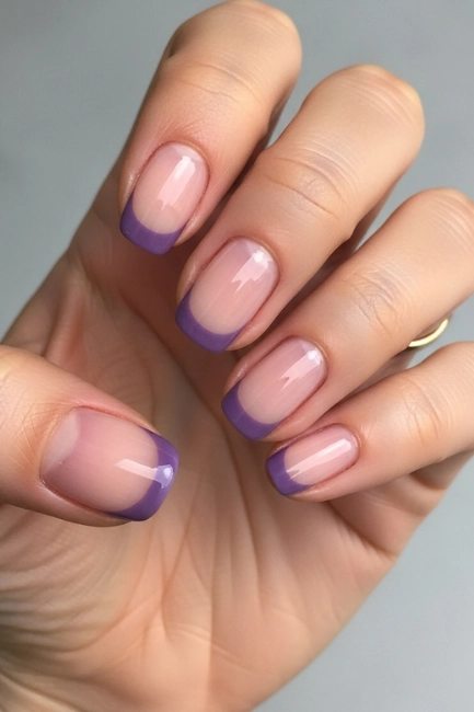 Minimalist Purple Tips