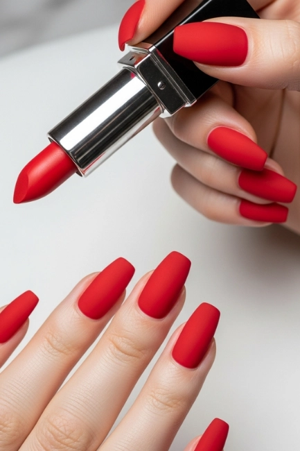 How to Achieve the Perfect Lipstick Nail Shape
