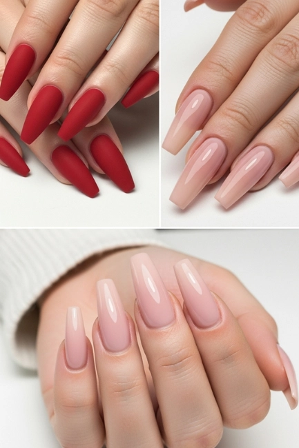 Lipstick Nails vs. Coffin Nails