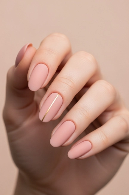 Minimalist Lipstick Nails for a Chic Look