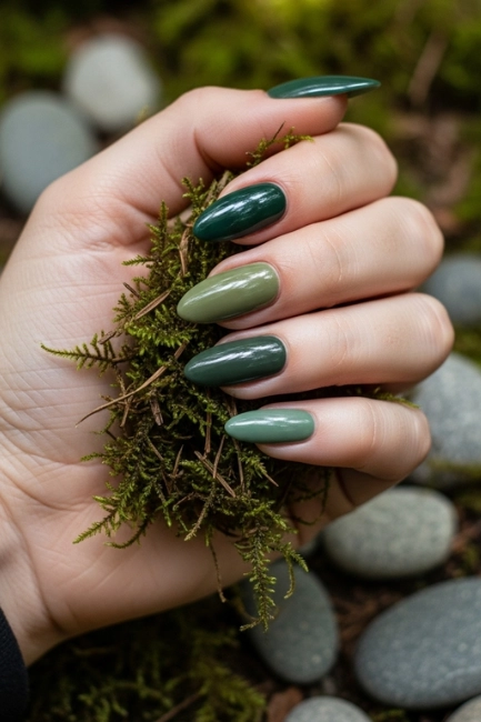 Muted Forest Greens for Earthy Elegance