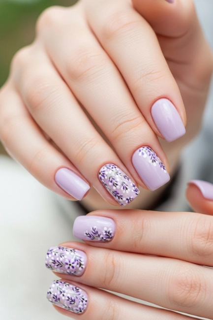 Soft Lavender Blossoms for a Gentle, Feminine Look