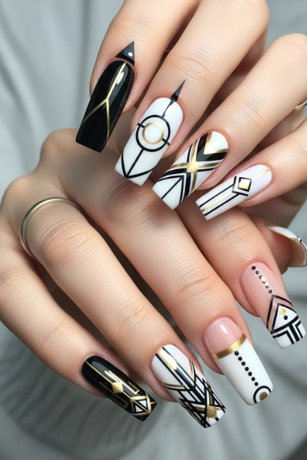 Geometric Patterns That Enhance Nail Shape