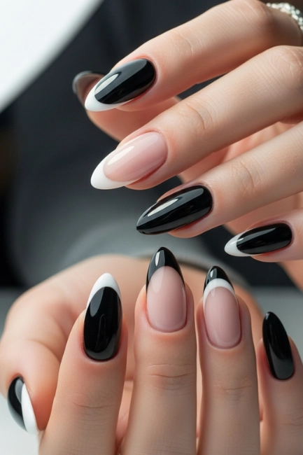 Monochrome French Tips: A Fresh Twist on a Classic
