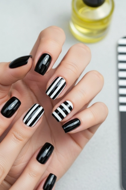 How to Care for Monochrome Nails and Make Them Last