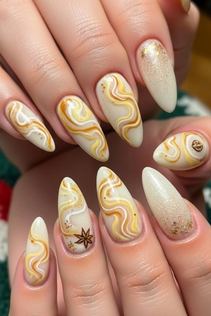 Milky Egg-Nog Swirls