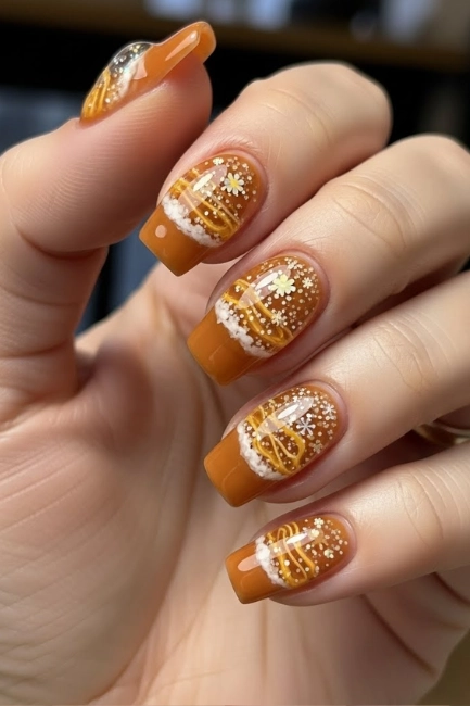 Salted-Caramel Snow-Globe Droplets