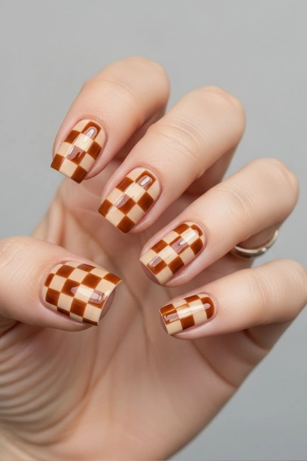 Toffee Checkerboard for the Minimalist