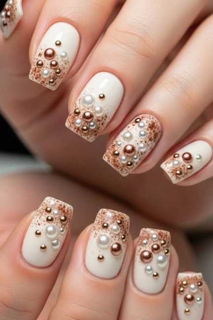 Cocoa-Dusted Pearl Accents