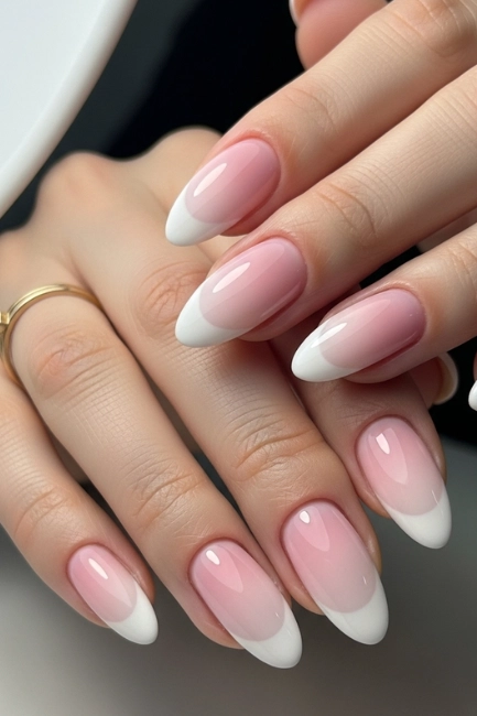 Ombre Pink French Tips — A Soft Gradient of Love
